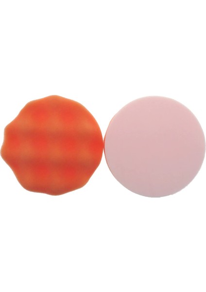 4 Inç Dalga 3 Adet Parlatma Pedleri - 2''3''4''5'' Parlatma Pedleri Sünger Ağda Pedi Seti Araba Parlatıcı Için Temizleme Aracı, Dalga Düz Turuncu Buff Pedleri (Yurt Dışından)