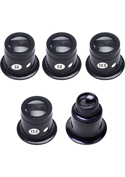 Çelik Tel 3x 5x 10X15X 20X Kuyumcular Göz Büyüteç Döngü Büyüteç Saatçiler Için Monoküler Büyüteç (Yurt Dışından) modelleri