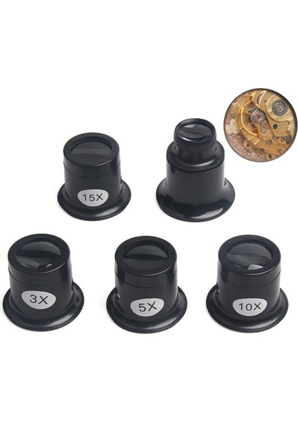 Çelik Tel 3x 5x 10X15X 20X Kuyumcular Göz Büyüteç Döngü Büyüteç Saatçiler Için Monoküler Büyüteç (Yurt Dışından) fırsatları