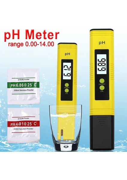 Arka Aydınlatma Sarı Arka Aydınlatma Ph Metre 0.01 0-14 Ölçüm Aralığı ile Su Kalitesi Test Cihazı Için Yüksek Hassasiyet Uygun Akvaryum Yüzme Havuzu (Yurt Dışından) fiyatları