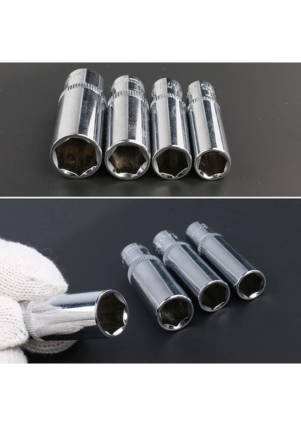 7mm-1 Adet 1/4 "6.35MM Sürücü Hex Lokma Seti Cr-V Alaşım Paslanmaz Altıgen Cırcır Anahtarı Soket Kafa 50MM Uzun Anahtar Prizler Ortak El Aleti (Yurt Dışından) modelleri