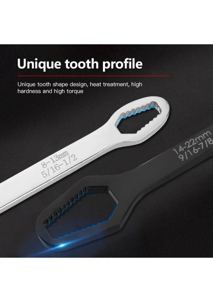 8-22MM Evrensel Torx Anahtarı Kendinden Sıkma Ayarlanabilir Gözlük Anahtarı Kurulu Çift Kafalı Torx Anahtarı El Aletleri Fabrika Için (Yurt Dışından) indirimleri