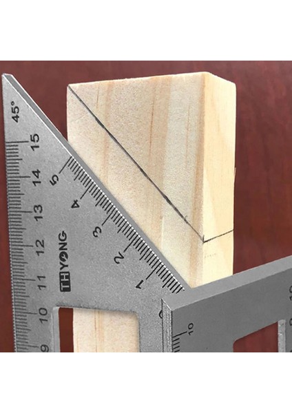 Şerit Alüminyum Alaşımlı Ahşap Kare Çok Fonksiyonlu Cetvel 45 90 Derece Ölçer Kural Ağaç Işleme Araçları Ağaç Işleme Ölçüm Cetveli (Yurt Dışından) fiyatları