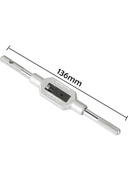 M1-8mm Ayarlanabilir Musluk Anahtarı Konu Dokunun Kolu Çelik El Musluklar Tutucu Dokunarak Rayba Araçları M1-8/m1-10/m1-12 (Yurt Dışından)