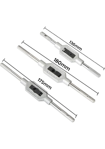 M1-8mm Ayarlanabilir Musluk Anahtarı Konu Dokunun Kolu Çelik El Musluklar Tutucu Dokunarak Rayba Araçları M1-8/m1-10/m1-12 (Yurt Dışından)