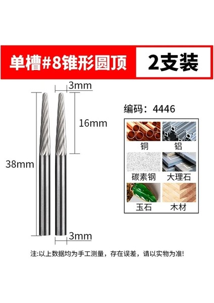 Xzz3 4446 Tungsten Çelik Taşlama Kafası 3 mm Tungsten Karbür Çapak Setleri Mini Matkap Elmas Burs Malzeme Tungstenio Dremel Aksesuarları Cnc (Yurt Dışından)
