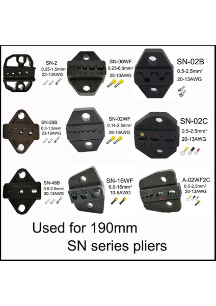 SN-02WF Sn Serisi Pense Özel Çeneli Sıkma Aleti 190MM SN-16WF SN-06WF Sn-2 SN-28B SN-48B SN-02WF2C SN-02B SN-02C SN-02WF (Yurt Dışından)