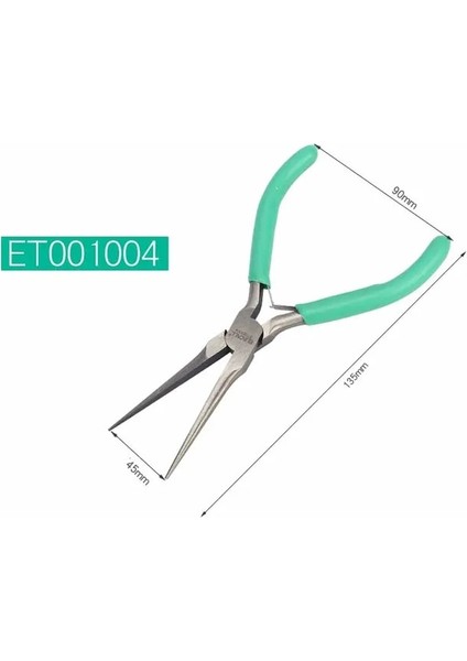 ET001004 Mini Pense Tel Kablo Kesici Mücevherat Pense Teşhis Bükülmüş Burun Dıy Pense Seti Çok Fonksiyonlu (Yurt Dışından)