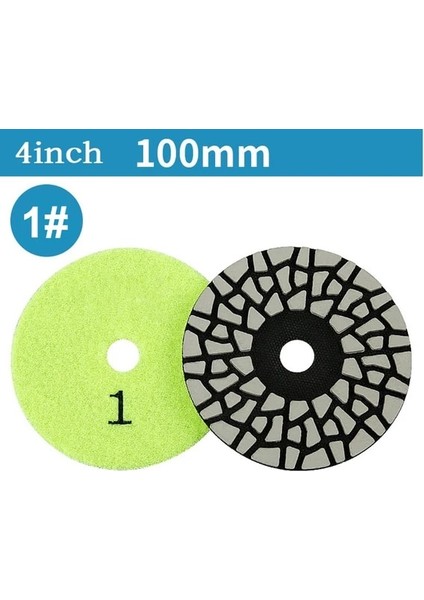 Tip 1 Elmas Kuru Parlatma Pedleri 4 Inç 100MM 4 Adım Granit Parlatma Aracı Granit Mermer Kuvars Taş Tezgah Fayansları (Yurt Dışından)