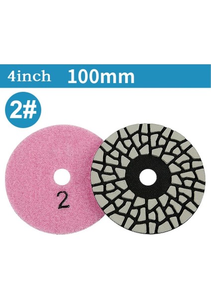 Tip 1 Elmas Kuru Parlatma Pedleri 4 Inç 100MM 4 Adım Granit Parlatma Aracı Granit Mermer Kuvars Taş Tezgah Fayansları (Yurt Dışından) fırsatları