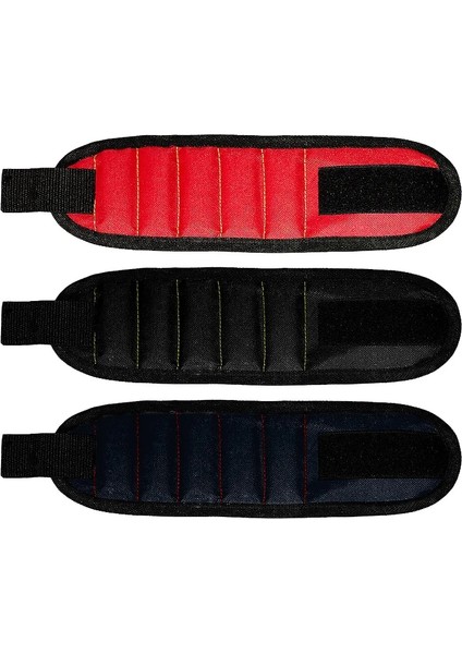 Mavi 3 Mıknatıs Yeni Güçlü Manyetik Bileklik Taşınabilir Alet Çantası Vida Çivi Somun Cıvata Matkap Ucu Tamir Kiti Organizatör Depolama Vıp Özel (Yurt Dışından) fiyatları