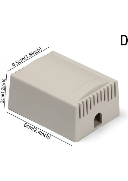 D Beyaz Abs Plastik Elektronik Alet Çantası Ev Konut Su Geçirmez Kapak Projesi Muhafaza Kutuları Pratik Elektrik Parçaları Aracı (Yurt Dışından)
