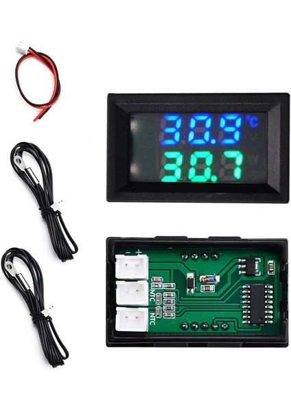 Halka Probu Dijital Dc Tek Voltmetre Sıcaklık Ölçer DC4-30V 100CM Gerilim Test Cihazı Sıcaklık Sensörü Ntc 10K Probe Sıcaklık Dedektörü (Yurt Dışından)