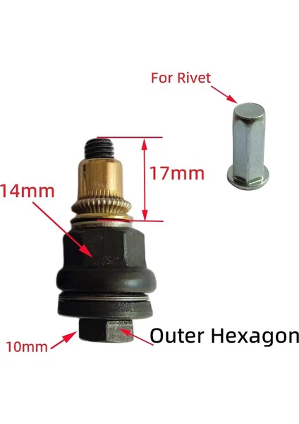 M6 Aracı A Alarui M6 Araba Plaka Taban Somunu Perçinleme Araçları Manuel Elektrikli Matkap Perçin Metal Vida Petal Silindirik Altıgen Kör Somun (Yurt Dışından)