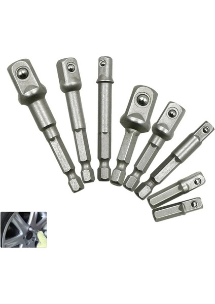 A5 Altıgen Çubuk Adaptörü 1/2 "altıgen Aletler Çelik 3/8" Set Vanadyum 1/4 "bit Uzatma Matkap Uçları Şaft Güç Soket Matkap (Yurt Dışından) fiyatları
