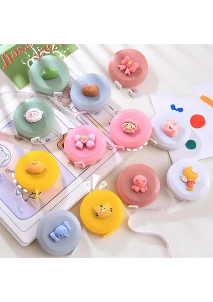 Yeşil Kuzu Karikatür Şerit Metre Taşınabilir Geri Çekilebilir Cetvel Küçük Bant Dikiş Terzi Aracı Mezura Çift Taraflı Vücut Ölçme Yumuşak Kural (Yurt Dışından) modelleri