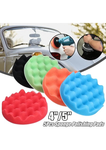 4 Inç 5 Adet 4 "/5" Parlatma Pedleri Süngeri Parlatma Ağda Parlatma Pedleri Seti Seti Bileşik Oto Araba Mobilya (Yurt Dışından) fiyatları