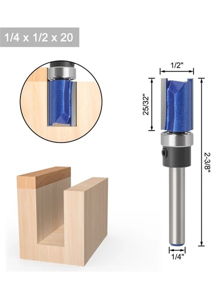 6.35X12.7X20 Alaşım Merkezi Adım Açıcı Ağaç Işleme Aletleri Delik Testere Kesici Menteşe Delme Matkap Uçları Yuvarlak Şaft Tungsten Karbür Cutte (Yurt Dışından)