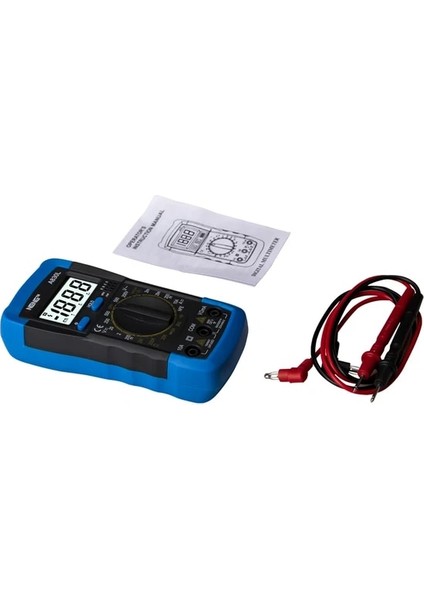 Mavi Gri 1 Adet A830L LCD Dijital Multimetre Ac Dc Gerilim Diyot Frekans Multitester Akım Test Cihazı Buzzer Fonksiyonu ile Aydınlık Ekran (Yurt Dışından)