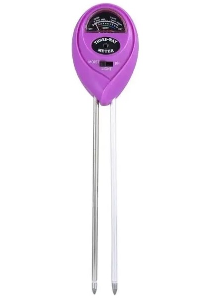 G 3 In 1 Dijital Test Cihazı Toprak Nemi Güneş Işığı Ph Metre Test Cihazı Bitkiler Için Çiçekler Asitlik Nem Ölçümü Bahçe Bitkileri Araçları (Yurt Dışından)