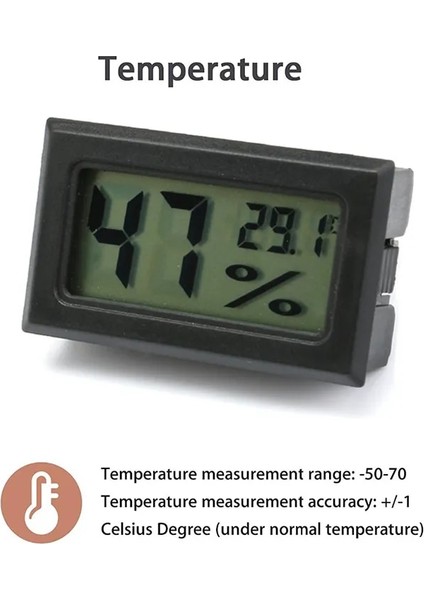 Telli Beyaz Mini Dijital Nem Ölçer Termometre Higrometre Sensör Ölçer LCD Sıcaklık Buzdolabı Akvaryum Izleme Ekranı Kapalı (Yurt Dışından) fırsatları