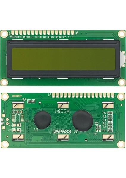 LCD1602 Yeşil LCD1602 1602 LCD Modül Mavi/sarı Yeşil Ekran 16X2 Karakter LCD Ekran PCF8574T PCF8574 Iıc I2C Arayüzü 5 V Arduino Için (Yurt Dışından)
