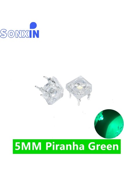 Kırmızı 50 Adet 5mm F5 Piranha LED Beyaz Kırmızı Turuncu Amber Şeffaf 5mm LED Diyot Işık Yayan Diyotlar 4-Pins Piranha LED Diodos Parlaklık (Yurt Dışından) fırsatları