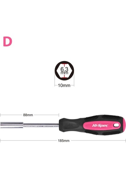 D 1 Adet 6.35MM Kolu Çok Fonksiyonlu Manyetik Bit Sürücü Oluklu Hex Torx Phillips Bit Cırcır Tornavida Bit Tutucu (Yurt Dışından)