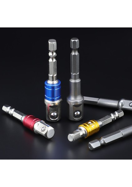3 Adet Set 3 Newshark Matkap Soket Adaptör Seti Darbeli Matkap Uzatma Matkap Uçları Evrensel Çubuk Darbeli Soket Adaptörü Hex Shank Kare Kafa (Yurt Dışından)