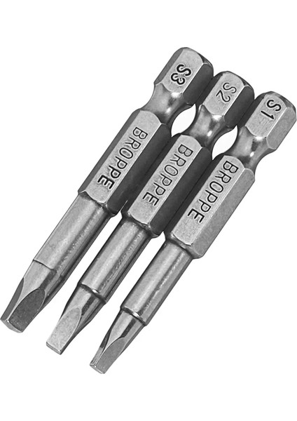 3 Adet 50MM Elektrikli Sürücü Uçları Sq2 Kare Kafa Manyetik Tornavida Uçları Araç Seti Onarım El Aleti Bit Kiti (Yurt Dışından) fiyatları