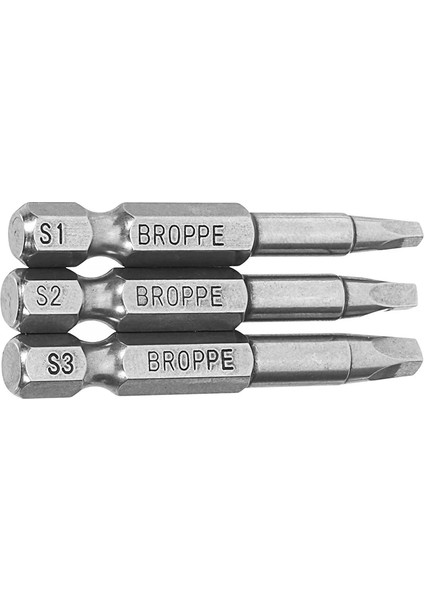 3 Adet 50MM Elektrikli Sürücü Uçları Sq2 Kare Kafa Manyetik Tornavida Uçları Araç Seti Onarım El Aleti Bit Kiti (Yurt Dışından) modelleri