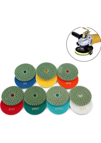 500GRIT Süper Keskin Parlatma Pedi Elektrikli El Aletleri Yapay Taş Hızlı Parlatma Parlatma Beton Zemin Aşınmaya Dayanıklı. (Yurt Dışından) fiyatları