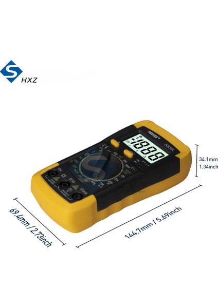 Mavi Gri 1 Adet A830L LCD Dijital Multimetre Ac Dc Gerilim Diyot Frekans Multitester Akım Test Cihazı Buzzer Fonksiyonu ile Aydınlık Ekran (Yurt Dışından)