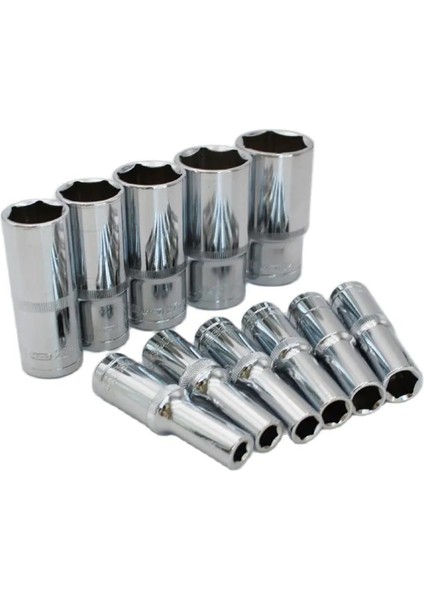 15 mm Metrik 1/2 Inç Sürücü Derin Soket 6 Noktalı Uzun Altıgen Soket 8 mm Ila 32 mm (Yurt Dışından)