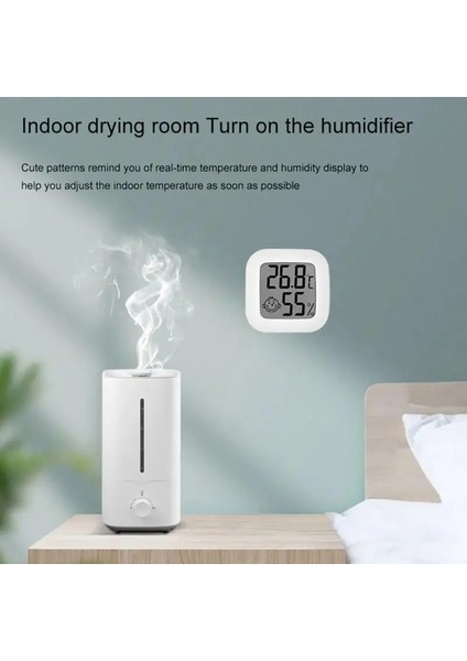Santigrat Mini Dijital Sıcaklık Nem Ölçer Kapalı Açık LCD Elektronik Termometre Higrometre Sıcaklık Sensörü Ölçer Araçları (Yurt Dışından)