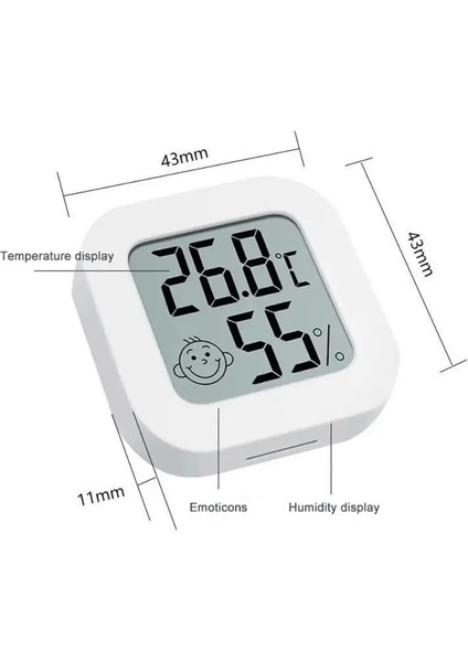 Santigrat Mini Dijital Sıcaklık Nem Ölçer Kapalı Açık LCD Elektronik Termometre Higrometre Sıcaklık Sensörü Ölçer Araçları (Yurt Dışından)