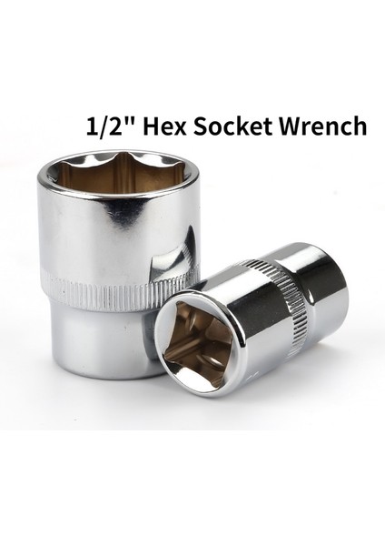 10MM 1 Adet 1/2 "altıgen Soket Anahtarı Kafa Sürücü Anti-Pas Allen Anahtarı 8MM-32MM Lokma Seti Adaptörü Tork Anahtarı Oto Tamir Aracı 38MM Uzun (Yurt Dışından)