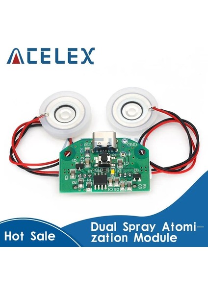 Destek Pamuklu Çubuk Çift Sprey Atomizasyon Modülü USB Nemlendirici Sürüş Devre Kartı Atomizasyon Deneysel Ekipman Ultrasonik Dıy Kuluçka (Yurt Dışından)
