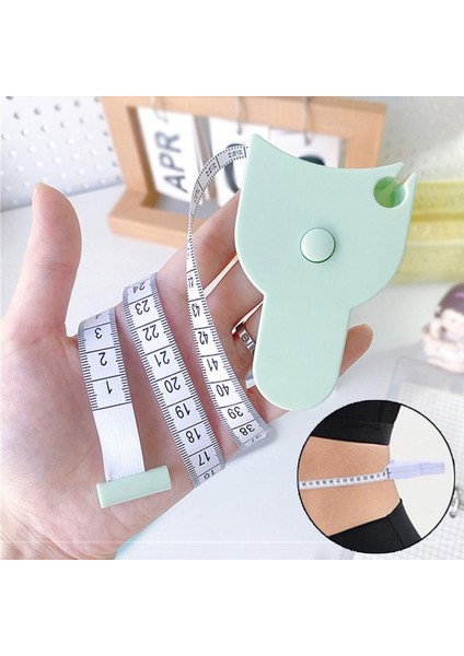 03 Vücut Ölçüm Bandı Otomatik Teleskopik Bant Ölçüm Cetveli Filmi Vücut Metrik Santimetre Bant 150 Cm/60 Inç Dikiş Terzi Metre (Yurt Dışından) modelleri