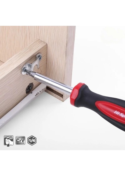 C 1/4 (6.35MM) Cırcır Tornavida Bit Tutucu Kolu Çok Fonksiyonlu Tornavida Soket Sürücü Oluklu Hex Torx Phillips Bit (Yurt Dışından) indirimleri