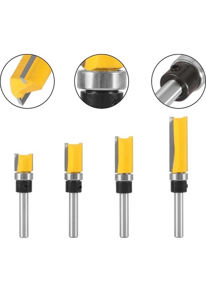 6X12.7X25 Yusun Şablon Trim Desen Bit Koyu 1/2 Dia Karbür Kesiciler Yönlendirici Bit Ağaç Işleme Freze Kesicisi Ahşap (Yurt Dışından) modelleri