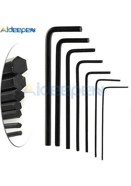 Simli 7 Adet 0.7/0.9/1.3/1.5/2/2.5/3mm Altıgen Allen Anahtarı Anahtarı Alet Takımı Bisiklet Tamir Araçları El Tamir Araçları 0.7mm-3mm (Yurt Dışından) modelleri