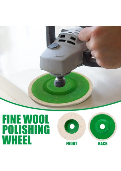 4 Inç 100MM 2 Adet 4 Inç 100MM Yün Parlatma Çarkı Parlatma Pedleri Açılı Taşlama Keçe Parlatma Pedi Disk Metal Mermer Cam Seramik Için 1 Adet (Yurt Dışından) fiyatları