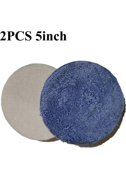 3 Inç 2 Adet 3/4/5/6/7 Inç Mikrofiber Parlatma Pedleri Parlatma Pedi Seti Araba Parlatıcı Mavi Yeni ve Yüksek Kalite (Yurt Dışından)