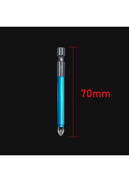 70MM Ph2 Çapraz Matkap Ucu Kafa Tornavida Uçları El Aletleri Kaymaz Elektrikli Hex Shank Manyetik Tornavida Matkap Ucu Toplu Kafa Aracı (Yurt Dışından)