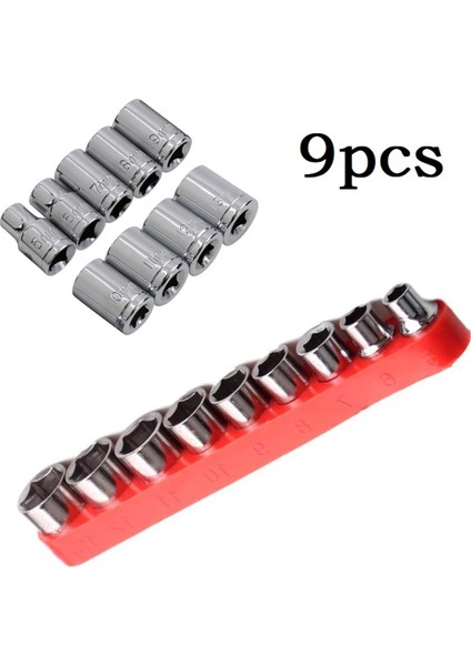 9 Adet Altıgen Soket 1/4 Inç Sürücü 5-13MM Hex Bit Metrik Lokma Anahtar Başlı Somun Anahtarı Cırcır Elektrikli Matkap El Temizleme Araçları (Yurt Dışından) fırsatları