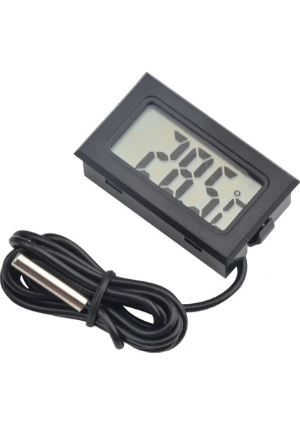Fy-11 Siyah Mini Dijital LCD Kapalı Sıcaklık Nem Sensörü Nem Ölçer Termometre Higrometre Ölçer Balık Tankı Araba Aksesuarları (Yurt Dışından)