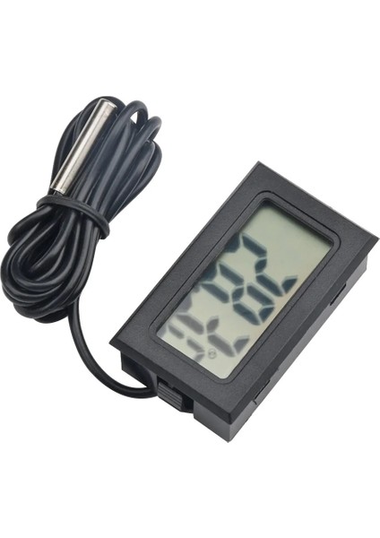 Fy-11 Siyah Mini Dijital LCD Kapalı Sıcaklık Nem Sensörü Nem Ölçer Termometre Higrometre Ölçer Balık Tankı Araba Aksesuarları (Yurt Dışından)