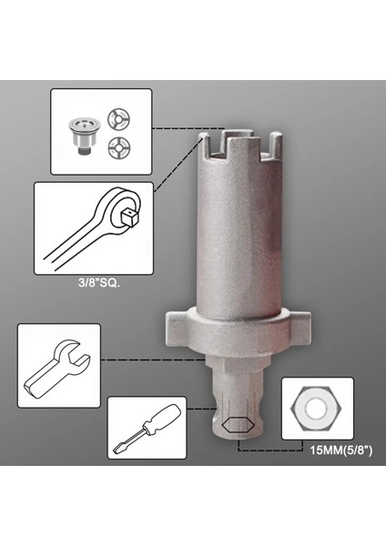5 In 1 14 In 1 Lavabo Musluğu Anahtarı Sıhhi Tesisat Tamir Aracı Kaymaz Kolu Çift Kafa Anahtarı Banyo Sıhhi Tesisat Su Isıtıcı Anahtar Aracı (Yurt Dışından)
