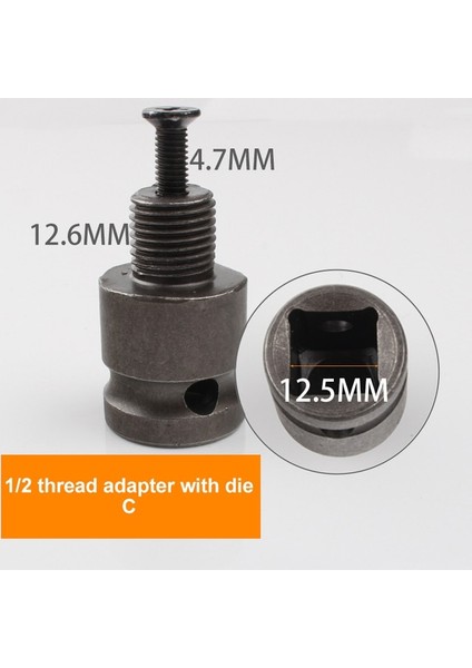 C 1 Adet 1/2 Inç Altıgen Dişi Soket Adaptörü Hızlı Bırakma Chuck Dönüştürücü Matkap Aynaları Adaptörü Vc (Yurt Dışından)